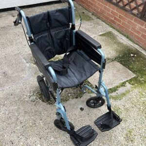 Days Escape Lite Attendant-Propelled Wheelchair Silver Blue 16" - 091311521