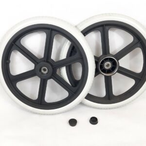 WHEELCHAIR Rear Wheels 16 x 1 3/8"  with brake drums SOLID