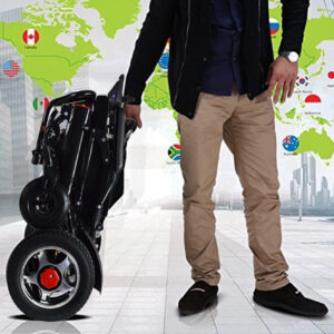 FOLD & TRAVEL Portable Heavy Duty Folding Electric Power Wheelchair for Adults