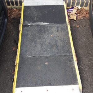 Taxi or minibus wheelchair ramp