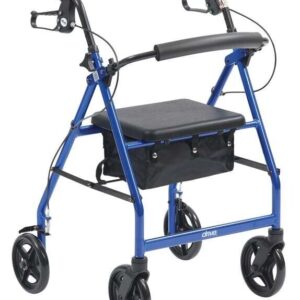 Ultra lightweight rollator wheeled walking aid frame 4 wheel mobility walker