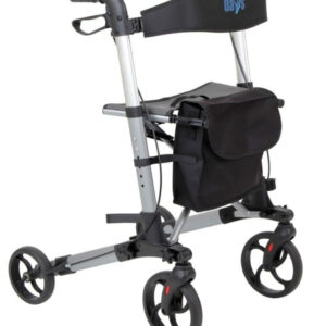 Days Deluxe Lightweight Fold Flat X Fold Rollator Mobility Walker Frame