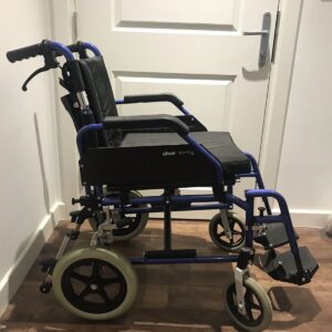 DeVilbiss - Blue/Black Lightweight foldable wheelchair (USED)