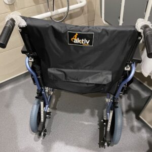 wheelchair new not been used cost £395. Folds to fit into a car .