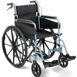 Escape Lite Self Propelled Wheelchair - Standard (Silver Blue)