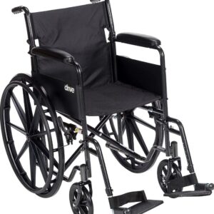 NEW DRIVE DEVILBISS Healthcare Self-Propelled Wheelchair For Adults In Black-