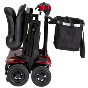 Falcon Auto Folding Mobility Scooter with detachable basket Engineered delivery