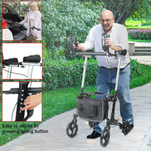 Lightweight Upright Mobility Walker Upwalker Rollator Walker 4 Wheel Walking Aid