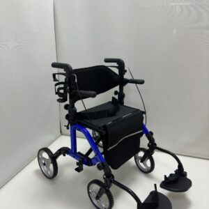 Lightweight  Rollator Folding Mobility Walker & Transport Chair 2 IN 1- 9224
