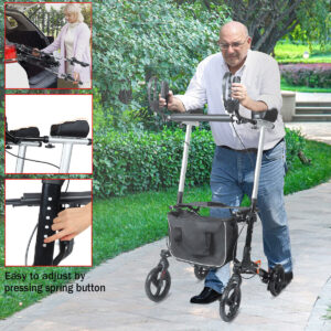 Upright Rollator Mobility Walker Walker lightweight Stand Up Walking Medical Aid