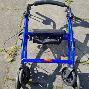 Ex Display Millercare Zoom Plus Medium Rollator Blue Sparkle