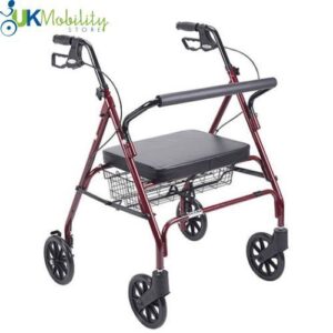 Bariatric Heavy Duty Rollator Lightweight Walking Aid Frame 4 Wheel Walker
