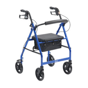 Drive Lightweight Aluminium Walker Indoor Rollator with Cable Brakes