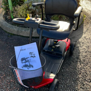 Red ST1 Small Compact Mobility Scooter - Comes Apart For Car Boot Travel #1561