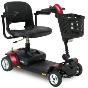 Pride GoGo Elite Traveller LX Mobility Scooter 4mph with suspension seat 12 amp