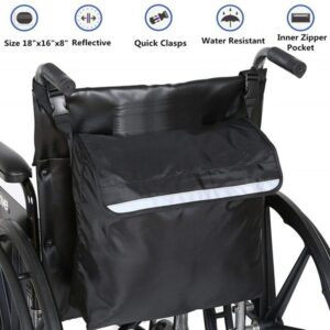 Portable Wheelchair Shopping Mobility Hanging Storage-Bag Scooter Accessories