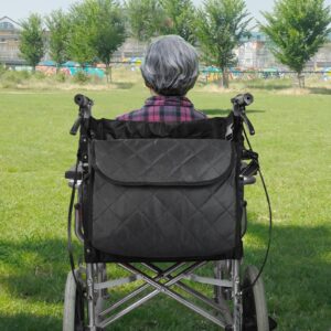 Wheelchair Bag Accessories Hang On Back for Electric Scooters Seniors Adults