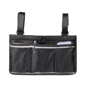 1 Pc Wheelchair Side Bag Arm Rest Pouch Scooter Phone Holder Lightweight