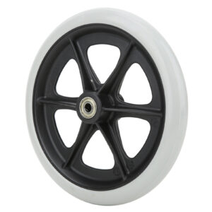 8in Wheelchair Front Wheels Disabled Anti Slip Rubber Wheel Wheelchair Accessory