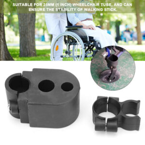 Wheelchair Walking Stick Holder Durable Electric Scooter Accessory 2x1.8in