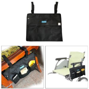 Black Armrest Wheelchair Accessories, Side Bags for Hanging on