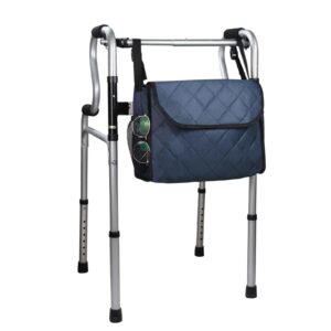 Wheelchair Bag Accessories Organizer for Power Wheel Chairs Elderly Adults Dark