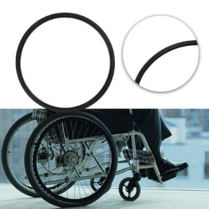24inch Wheelchair Tire Wheelchair Accessories Spare Parts Airless PU Black