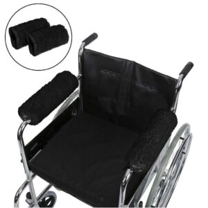 Armrest Covers Covers Pad Sheepskin Fleece Wheelchair Accessories for