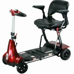 Monarch Red SOLAX Mobie Plus manual fold mobility Scooter