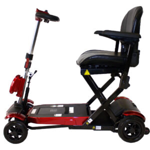 SOLAX Genie AUTOMATIC Folding Mobility Scooter - RED FULLY SERVICED