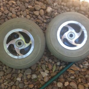 Explorer 4 fold Up Mobility Scooter pair of front wheels