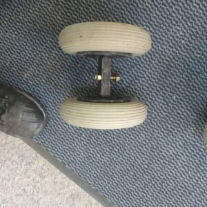Ultra Lite  Mobility Scooter 355 Front Wheel Axle  Plus wheels good tred