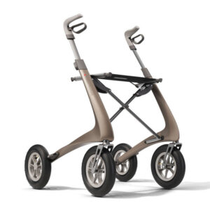 Carbon Fibre All Terrain Mobility Rollator Pneumatic Wheels Lightweight Folding