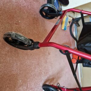 RED NRS Healthcare A-Series Lightweight 4 Wheel Rollator