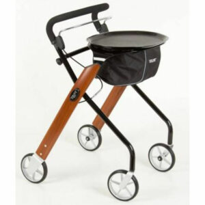 Lets Go Rollator Teak Black Chrome 0080