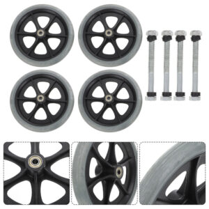 Wheelchair Accessories Upright Walker Caster Wheels Manual Scooter Front