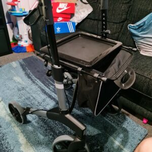 Foldable Rollator (With Seat and Tray) - Excellent Condition