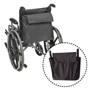 Black Walking Wheels Bag Large Capacity Wheelchair Accessory Waterproof carrying