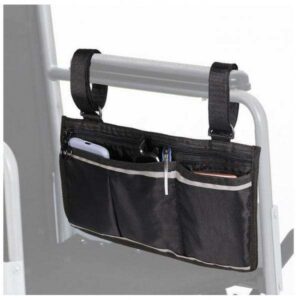 Wheelchair Side Bag Arm Rest Pouch Organizer Scooter Bed Rail Phone Holder