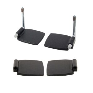 2x Universal Wheelchair Footrest Easy Install Accessories Plastic