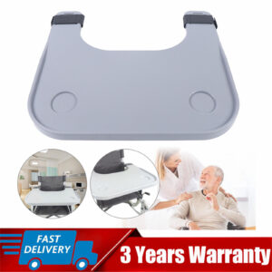 Wheelchair Tray Detachable Wheelchair Lap Table Accessories 2 Cup Holder Round