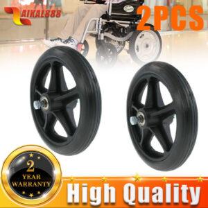 2x 7 inch Wheelchair Front Castor Wheels Replacement Part Tool Accessories 17cm