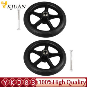 7 Inch Wheelchair Castor Wheels Solid Wheelchair Replacement Wheel Accessories