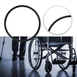24inch Wheelchair Tire Wheelchair Accessories Spare Parts Airless PU Black