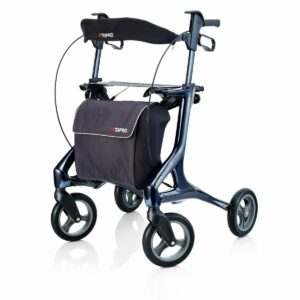 Topro Pegasus Carbon Fibre Rollator with Backrest and Bag - Blue or White