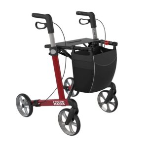 REHASENSE SERVER MEDIUM ROLLATOR SRWRM55UK - WINE RED