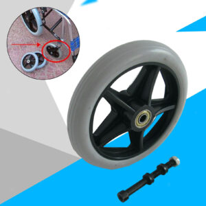 6 "Solid PVC Wheelchair Front Wheels for Car Accessories