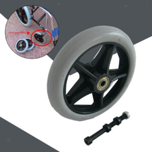 6 "Solid PVC Wheelchair Front Wheels for Car Accessories