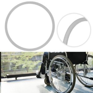 24inch Wheelchair Rear Wheel Tire Replacement Wheelchair Accessories PU Grey