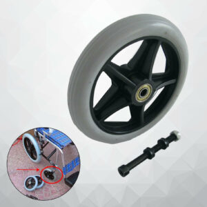 6 "Solid PVC Wheelchair Front Wheels for Car Accessories